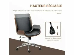Chaise De Bureau Vintage CONRAD Bois -DECO Ventes siege de bureau 19173277