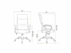 Chaise De Bureau Pivotante Tao Noire -DECO Ventes siege de bureau 19173329