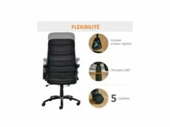 Fauteuil De Bureau Massant MAYOR Noir -DECO Ventes siege de bureau 19173341