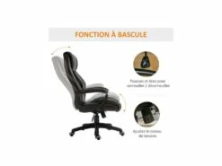 Fauteuil De Bureau Massant MAYOR Noir -DECO Ventes siege de bureau 19173343