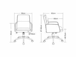 Chaise De Bureau Paris Grise -DECO Ventes siege de bureau 19173389