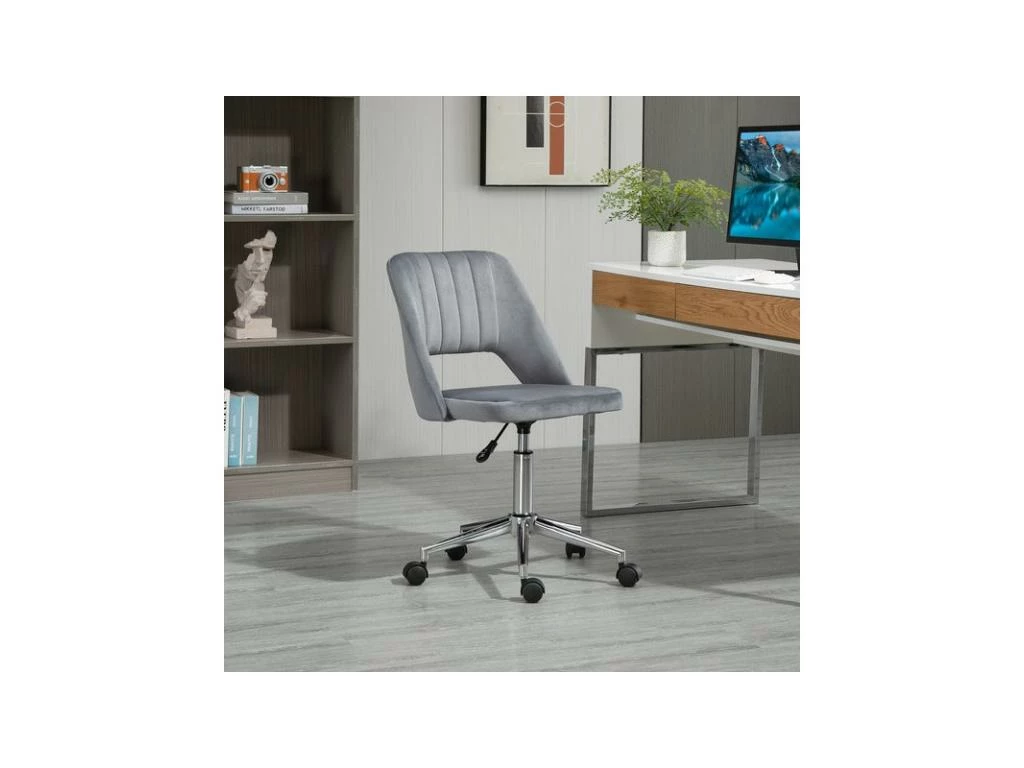 Chaise De Bureau Design ALICE Grise 4 Chaise De Bureau Design ALICE Grise – Image 2