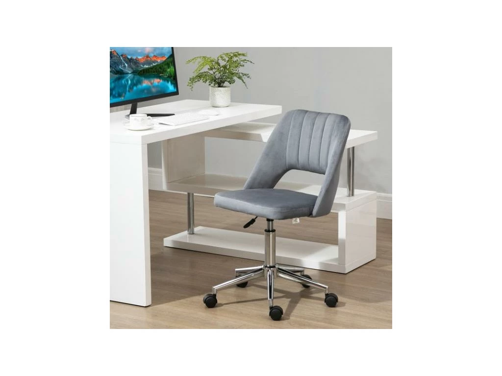 Chaise De Bureau Design ALICE Grise 6 Chaise De Bureau Design ALICE Grise – Image 4
