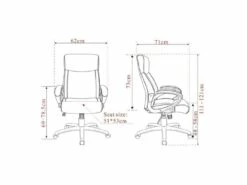 Chaise De Bureau Paras Tissu Noire 9 Chaise De Bureau Paras Tissu Noire -DECO Ventes siege de bureau 19173511