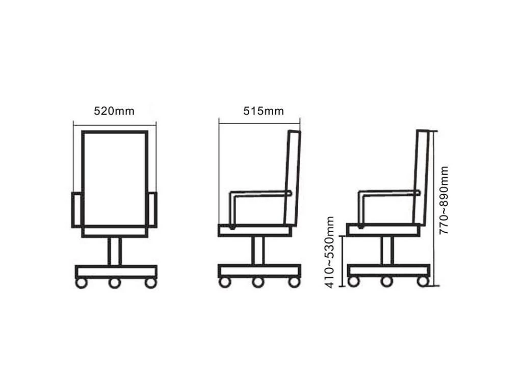 Chaise De Bureau Zoe Bleue/Noire 6 Chaise De Bureau Zoe Bleue/Noire – Image 4