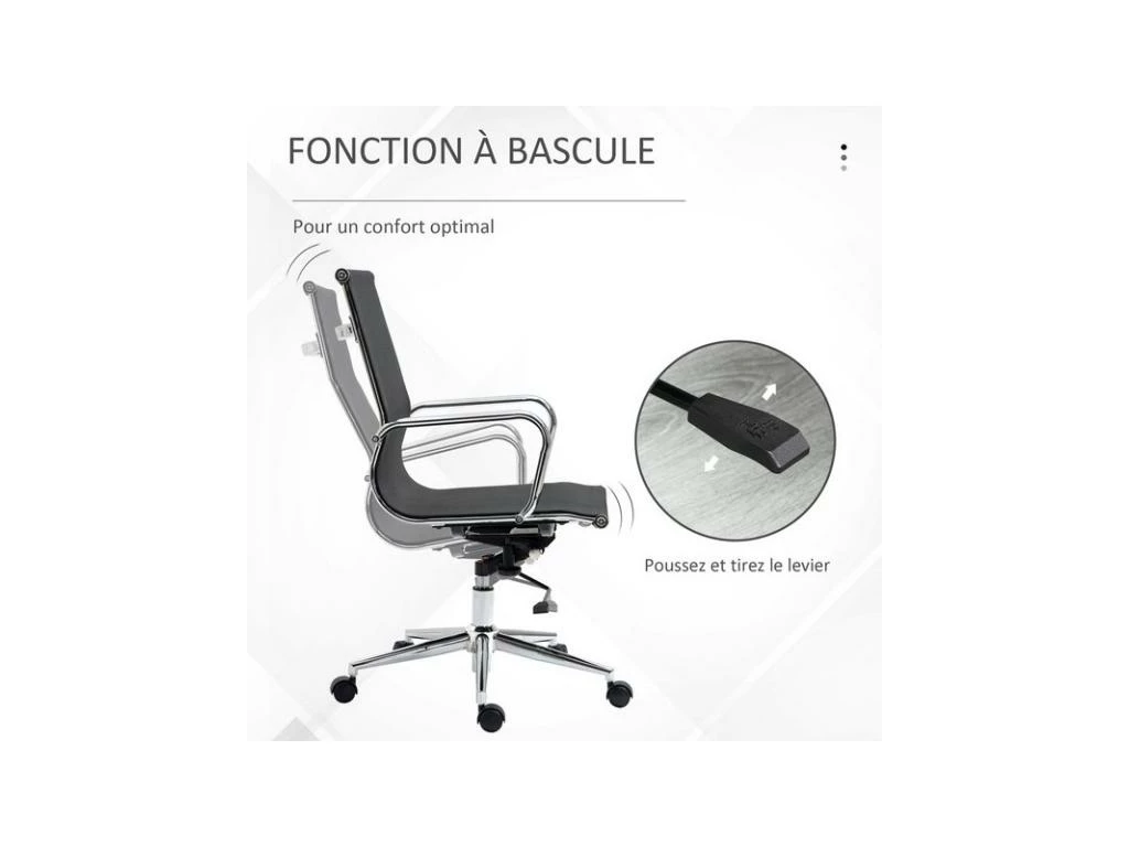 Fauteuil De Bureau HERALD Noir 7 Fauteuil De Bureau HERALD Noir – Image 5