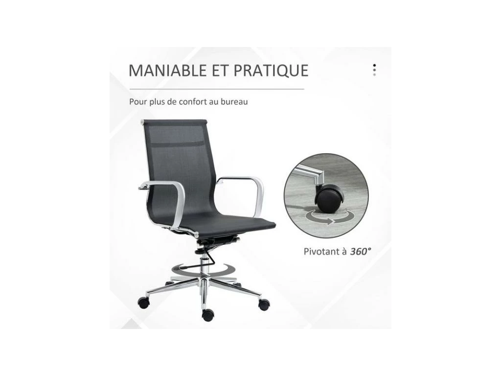 Fauteuil De Bureau HERALD Noir 8 Fauteuil De Bureau HERALD Noir – Image 6