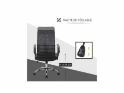 Fauteuil De Bureau Ergonomique JOHAN Noir -DECO Ventes siege de bureau 19173757