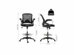 Fauteuil De Bureau Assise Haute Jenny Noir -DECO Ventes siege de bureau 19173789