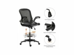 Fauteuil De Bureau Assise Haute Jenny Noir -DECO Ventes siege de bureau 19173795