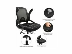 Fauteuil De Bureau Assise Haute Jenny Noir -DECO Ventes siege de bureau 19173801