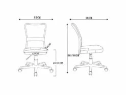 Chaise De Bureau Flo Bleue -DECO Ventes siege de bureau 19174053