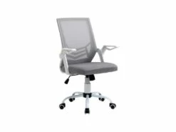 Fauteuil De Bureau Design HILGE Gris Et Blanc