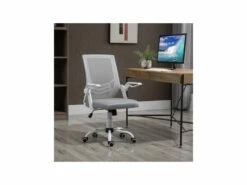 Fauteuil De Bureau Design HILGE Gris Et Blanc -DECO Ventes siege de bureau 19174141