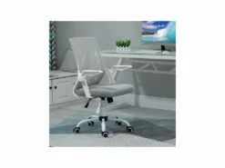 Fauteuil De Bureau Design HILGE Gris Et Blanc -DECO Ventes siege de bureau 19174143