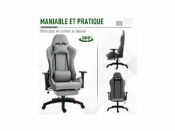 Fauteuil De Bureau FORD Gris -DECO Ventes siege de bureau 19174159