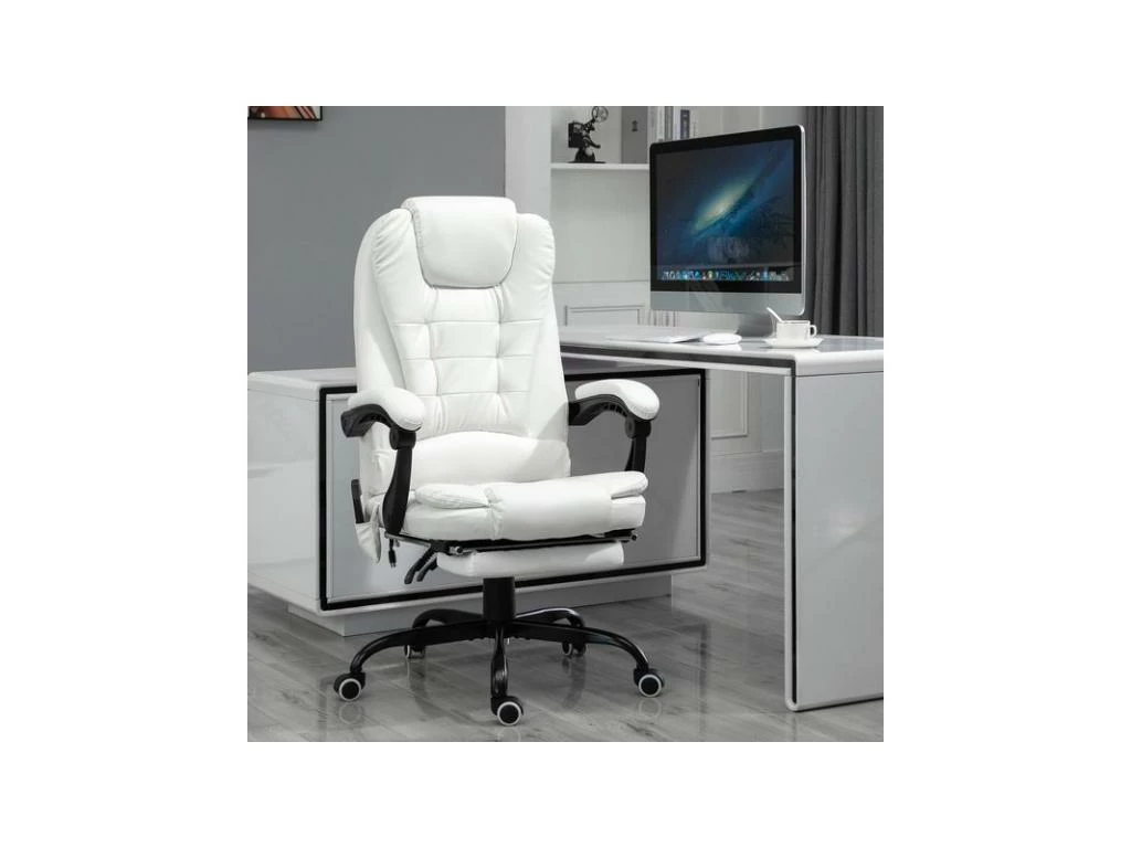Fauteuil De Bureau BOSS Blanc 4 Fauteuil De Bureau BOSS Blanc â Image 2