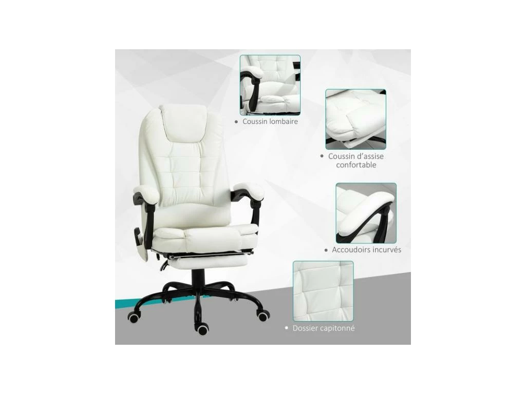 Fauteuil De Bureau BOSS Blanc 8 Fauteuil De Bureau BOSS Blanc â Image 6