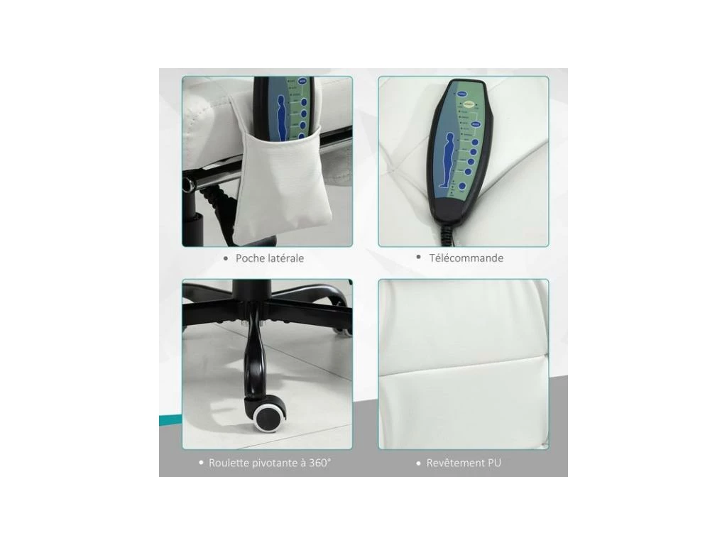 Fauteuil De Bureau BOSS Blanc 9 Fauteuil De Bureau BOSS Blanc â Image 7