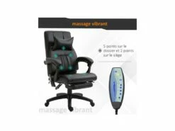 Fauteuil De Bureau Relaxant VADOR Noir -DECO Ventes siege de bureau 19174259