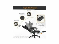 Fauteuil De Bureau Relaxant VADOR Noir -DECO Ventes siege de bureau 19174261