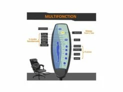 Fauteuil De Bureau Relaxant VADOR Noir -DECO Ventes siege de bureau 19174265