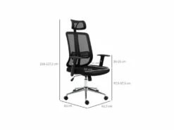 Fauteuil De Bureau KOREY Noir -DECO Ventes siege de bureau 19174283