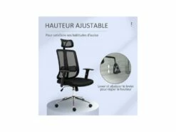Fauteuil De Bureau KOREY Noir -DECO Ventes siege de bureau 19174285