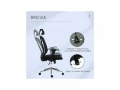 Fauteuil De Bureau KOREY Noir -DECO Ventes siege de bureau 19174287