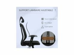 Fauteuil De Bureau KOREY Noir -DECO Ventes siege de bureau 19174289