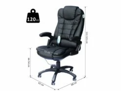 Fauteuil De Bureau Massant Baly Noir -DECO Ventes siege de bureau 19174303