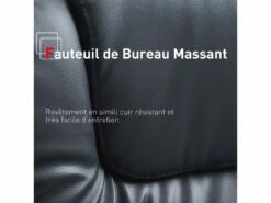 Fauteuil De Bureau Massant Baly Noir -DECO Ventes siege de bureau 19174311