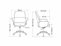 Chaise De Bureau Jary Grise -DECO Ventes siege de bureau 19174401