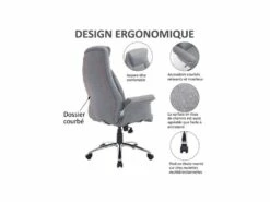Fauteuil De Bureau Greg Gris -DECO Ventes siege de bureau 19174575