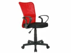 Chaise De Bureau Mio Rouge/Noire