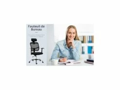 Chaise De Bureau REGAN Noire -DECO Ventes siege de bureau 19174741