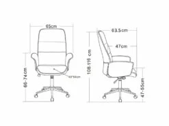 Chaise De Bureau Jary 2 Noire -DECO Ventes siege de bureau 19174783