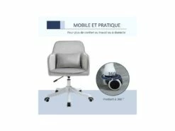 Chaise De Bureau FACTORY Gris Clair 16 Chaise De Bureau FACTORY Gris Clair -DECO Ventes siege de bureau 19174795