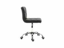 Chaise De Bureau Capitonnée BARFLY Noire -DECO Ventes siege de bureau 19174867