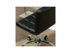 Chaise De Bureau Capitonnée BARFLY Noire -DECO Ventes siege de bureau 19174869