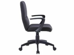 Chaise De Bureau Pivotante Varsovie Tissu Noire -DECO Ventes siege de bureau 19187249