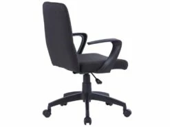 Chaise De Bureau Pivotante Varsovie Tissu Noire -DECO Ventes siege de bureau 19187251