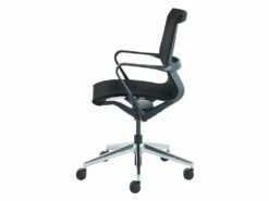 Fauteuil De Bureau Professionnel - Tissu - Gris Chiné - LACITY -DECO Ventes siege de bureau 2058487