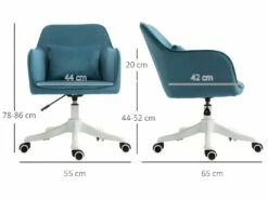 Chaise De Bureau Massante ANITA Bleue 9 Chaise De Bureau Massante ANITA Bleue -DECO Ventes siege de bureau 21214259