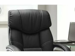 Chaise De Bureau LIDA PU Noir, Un Choix Confortable Et élégant Pour Votre Bureau -DECO Ventes siege de bureau 22989925