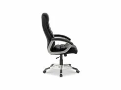Chaise De Bureau JOHN PU Noir, Un Choix Confortable Et élégant Pour Votre Bureau -DECO Ventes siege de bureau 22989955