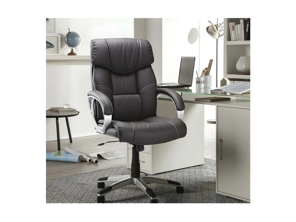 Chaise De Bureau LIDA PU Brun, Un Choix Confortable Et élégant Pour Votre Bureau 4 Chaise De Bureau LIDA PU Brun, Un Choix Confortable Et élégant Pour Votre Bureau – Image 2