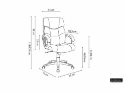 Chaise De Bureau LIDA PU Brun, Un Choix Confortable Et élégant Pour Votre Bureau 9 Chaise De Bureau LIDA PU Brun, Un Choix Confortable Et élégant Pour Votre Bureau -DECO Ventes siege de bureau 22989993