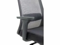 Fauteuil De Bureau Ergonomique Professionnel - Avec Têtière - Nylon Et Tissu - Gris - BANKANO -DECO Ventes siege de bureau 503057