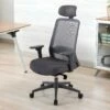 Fauteuil De Bureau Ergonomique Professionnel - Avec Têtière - Nylon Et Tissu - Gris - BANKANO 2 Fauteuil De Bureau Ergonomique Professionnel - Avec Têtière - Nylon Et Tissu - Gris - BANKANO -DECO Ventes siege de bureau 503063